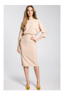 M360 Mid-lenght dress with loose fitting top - beige