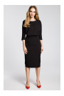 M360 Mid-lenght dress with loose fitting top - black