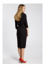 M360 Mid-lenght dress with loose fitting top - black