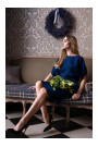 M364 Sheat dress with kimono sleeves - navy blue