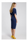 M364 Sheat dress with kimono sleeves - navy blue