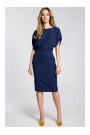 M364 Sheat dress with kimono sleeves - navy blue