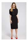 M364 Sheat dress with kimono sleeves - black