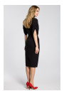 M364 Sheat dress with kimono sleeves - black