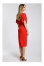 M364 Sheat dress with kimono sleeves - red