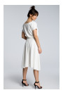 B067 Flared dress - ecru