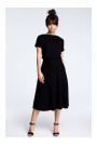 B067 Flared dress - black