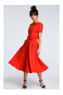 B067 Flared dress - red