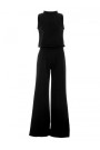 M382 Jumpsuit with split back - black