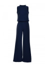 M382 Jumpsuit with split back - navy blue