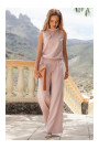 M382 Jumpsuit with split back - powder