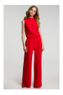 M382 Jumpsuit with split back - red