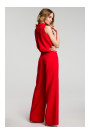 M382 Jumpsuit with split back - red