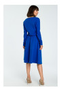 B087 Dress fit and flare midi - royal blue