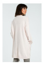 BK001 Long cardigan - powder melange