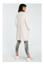 BK001 Long cardigan - powder melange