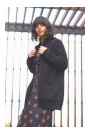 BK002 Hooded cardigan - black