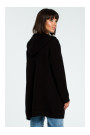 BK002 Hooded cardigan - black
