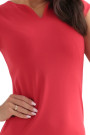  132-9 Classic fitted dress in red 