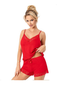 Piżama Niki Short Czerwona