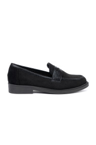 Czarne zamszowe loafersy