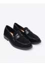Czarne zamszowe loafersy