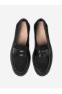 Czarne zamszowe loafersy