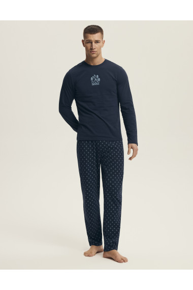 Piżama Lush 43478 Granatowa