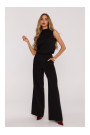 M382 Jumpsuit ar šķeltu muguru - melns