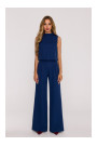 M382 Jumpsuit ar šķeltu muguru - tumši zils