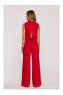 M382 Jumpsuit ar šķeltu muguru - sarkans