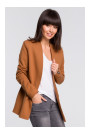 B102 Открытый блейзер из хлопкового бленда - карамель