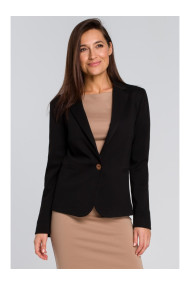 S154 Блейзер на одной пуговице - черный