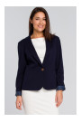 S154 Блейзер на одной пуговице - темно-синий