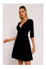 M786 Pieguļoša mini kleita - melna