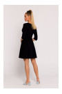 M786 Pieguļoša mini kleita - melna