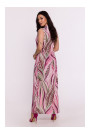 B283 Платье с принтом макси - модель 1