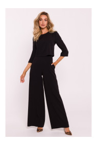 M798 Двухслойный комбинезон с верхом - черный