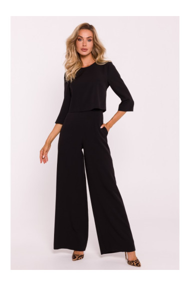 M798 Двухслойный комбинезон с верхом - черный