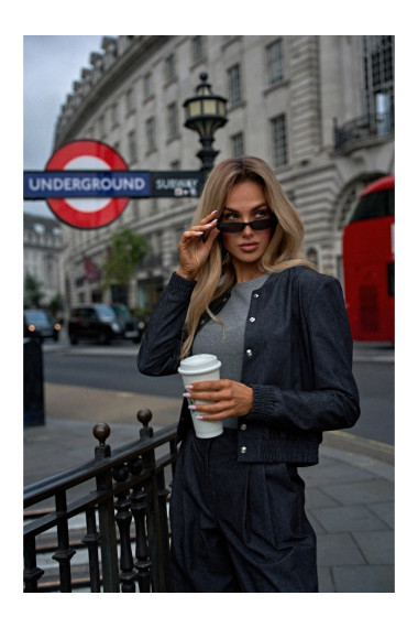 Куртка-бомбер M800 Press stud - графит