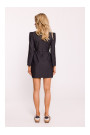 M805 Мини-платье с длинными рукавами - графит