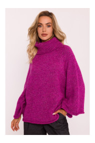 M822 Trapeze turtleneck sweater - amaranth