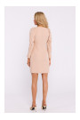 M836 Square neckline mini dress - beige
