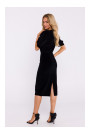 M827 Velvet sheath dress - black
