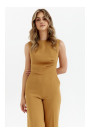 S115 Wide leg jumpsuit - cinnamon