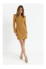 M755 Dress with modeling stitching - cinnamon