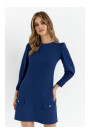 K148 Trapeze dress - navy blue