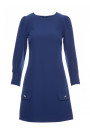 K148 Trapeze dress - navy blue