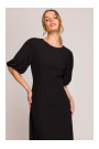 S399 Puff sleeve dress - black