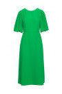 S399 Puff sleeve dress - green